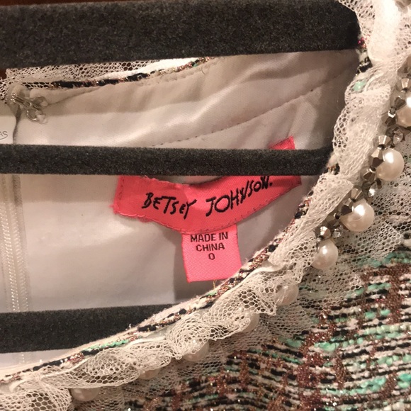 betsey johnson pearl embellished dress - Picture 4 of 5